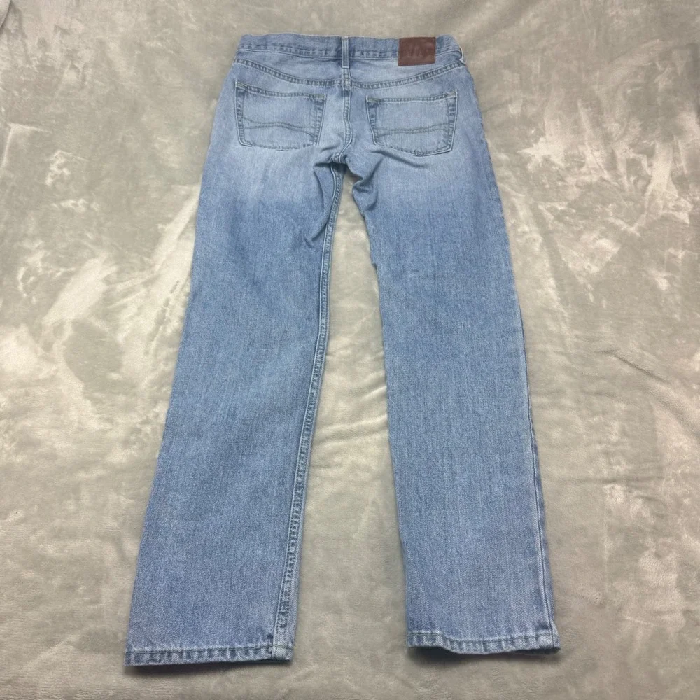 Hollister Mens‎ Skinny Jeans Light Wash Distressed Denim W32 L34 (meas 34x33)